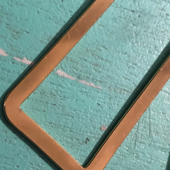 ⚡️Large rectangle flat hoop earrings - Picture 5 of 5